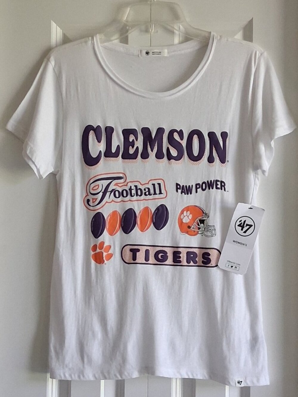 Clemson Tigers Football Short Sleeve Women's Tee Size M